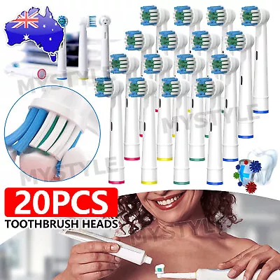 $11.95 • Buy 20x Replacement Toothbrush Heads Electric Brush For Oral B Braun Models Series