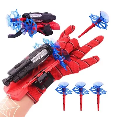 Disney Marvel Spiderman Launcher Spider Web Launcher Glove Toy For Children Gift • £11.99