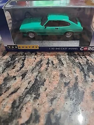 Corgi Vanguards 1/43 VA108158 Ford Capri MK3 3.05 Green - New In Box - Very Rare • £21