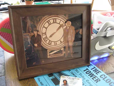 Back To The Future 3  Doc Brown & Marty McFly / 8 X10  Repro Clock Photo Prop  • $13.99