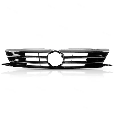 Front Upper Bumper Chrome Grill Grille Fit For 15-18 VW Volkswagen Jetta • $37.54