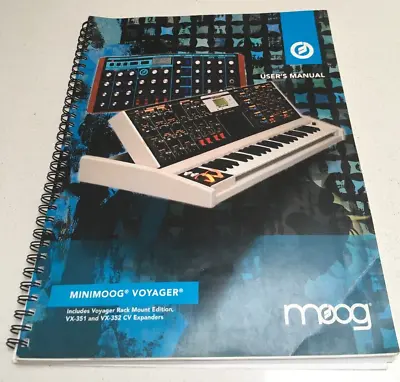 $79 • Buy MOOG Minimoog Voyager Keyboard User Manual Music Book