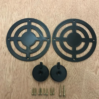 £6.99 • Buy Mud Kitchen Cooker Rings And Knobs In Black - Mud Kitchen Accessories