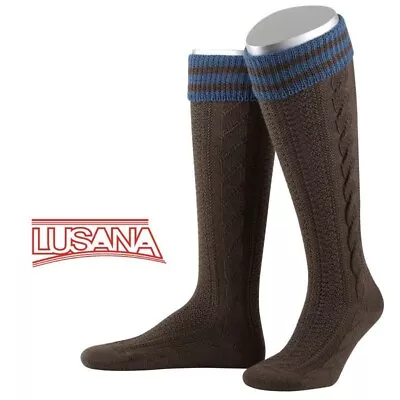 Gents NEW German Brown/Blue Knee Socks For Lederhosen 12 • $23