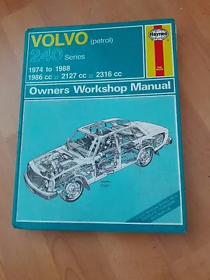 Haynes Owners Workshop Manual Volvo 240 Series 1988 • $2.48