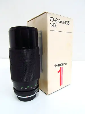 Vivitar Series 1 70-210mm F3.5 1:4X Marco Zoom Lens For Minolta In Original Box • $50
