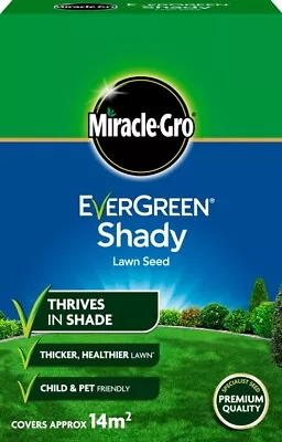 Miracle-Gro EverGreen Premium Grade Quality Shady Lawn Seed 420g - 14m2 • £9.95