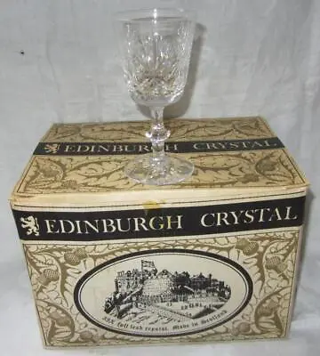 Set Of Six Edinburgh Crystal  Star Of Edinburgh  Wine Glasses Unused Old Stock • £90