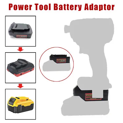 £17.99 • Buy Adapter For Metabo 18V Li-Ion Battery To For De-walt 18V Li-Ion Battery Tools XY