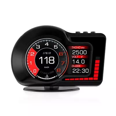 $34.99 • Buy OBD2+GPS HUD Gauge Car Digital Head Up Display Speedometer Turbo RPM Alarm Temp