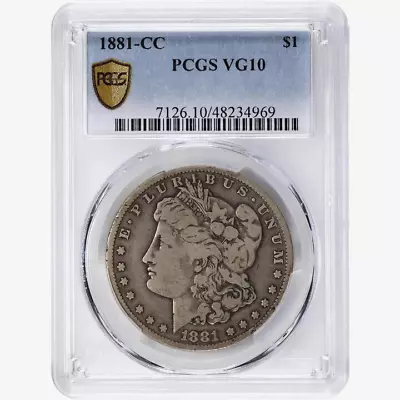 1881-cc Morgan Silver Dollar~pcgs Imaged & Certified Vg10~very Nice Problem Free • $479