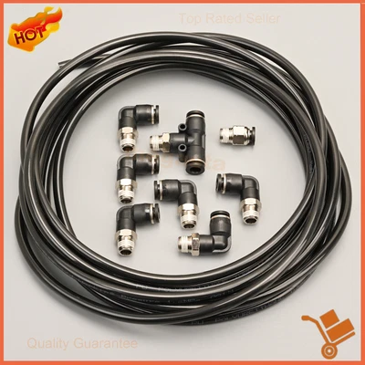 $29.86 • Buy 1/8  NPT PUSH LOCK Fittings Vacuum Line For Mitsubishi Evo Turbo 1/4  Tubing