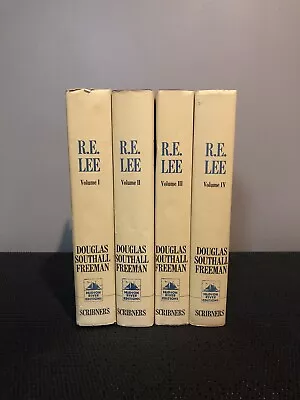 R. E. Lee By Douglas Southall Freeman Complete Set Vol L-IV Hudson River Edition • $80