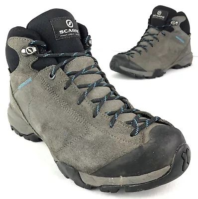 Scarpa Mojito Hike GTX Mid Women’s 7 EU 38 Grey Suede Boots Lace Up Vibram WP • £48.25