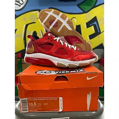 Nike Zoom Huarache TR Low Premium X EA Sports Red 'Manny Pacquiao' 2011 Sz 10.5 • $160