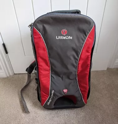 Littlelife Ultralight Convertible Baby Toddler Backpack Hiking Carrier Grey/Red • £47.99