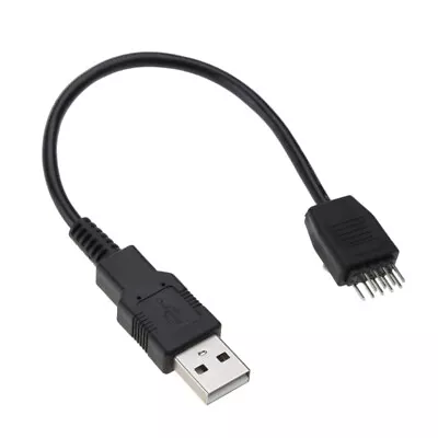 9pin USB Header To USB Cable USB 2.0 Type A Male To 9 Pin Male Motherboard Cable • $3.86