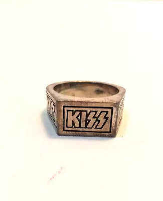 Kiss Band  Logo Ring  From Kiss Catalog  1998 Sterling  Size 12    4622 • $79.99