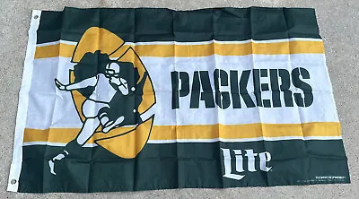 Green Bay Packers 2023 Miller Lite Flag 30  X 48  Football Packers • $14.99