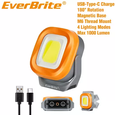 EverBrite Rechargeable Cordless 1000 Lumen Work Lights Magnetic LED Super Bright • $20.89
