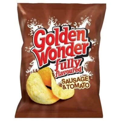 £17.99 • Buy Golden Wonder Sausage And Tomato Crisps 32.5g 32 Pack