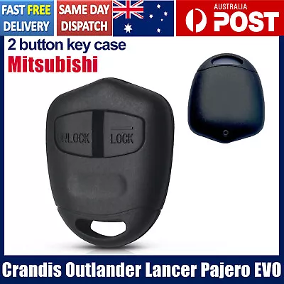 Key Case Shell Cover For Mitsubishi 2 Button Challenger Pajero Triton Evo Remote • $8.49