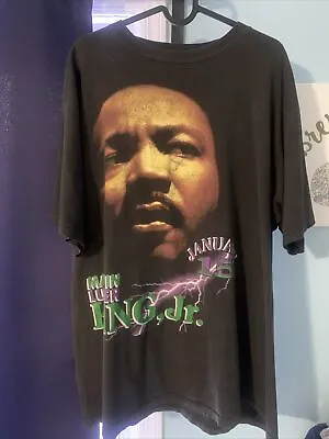 Vintage MLK Martin Luther King Rap Tee Shirt Size XL Hip Hop Rare 90s Original  • $299