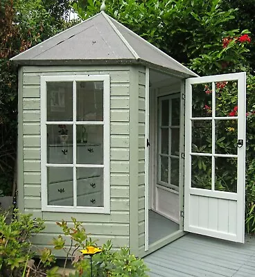 GARDEN OFFICE GAZEBO SUMMERHOUSE PRESSURE TREATED 6 X 6 • £999.94