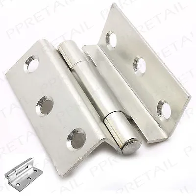 10 PAIRS OF ZINC STORM PROOF HINGES HEAVY DUTY Casement/Cranked 2.5  63mm BULK • £16.14