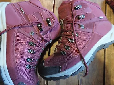 Size 7 Winter Boots Burgundy Cotton Traders Ex Con. • £19.50