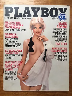 Playboy Magazine US - October 1981 - Donald Sutherland - With Centrefold Vintage • $30