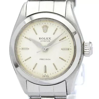 Vintage ROLEX Oyster Precision 6410 Steel Hand-Winding Ladies Watch BF565438 • $1300.86