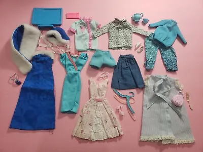 VINTAGE BARBIE CLOTHES And ACCESSORY LOT 60s 70s Mixed Mattel Clone Handmade  • $49.99