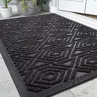  Door Mat Outdoor Indoor Entrance Welcome Mat Heavy Entry 29.5  X 17  Black • $20.02