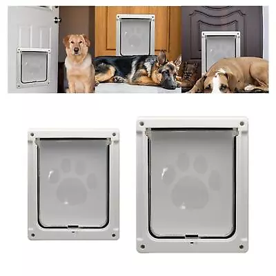 £48.36 • Buy Pet Flap Door Door Frame Puppy Doggie Small Animal Window Gate Cat Dog Doors