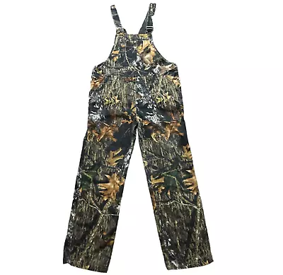 Cabelas Overalls Womens XL Camouflage Mossy Oak Break Up Hunting Button Fly Bibs • $44.88