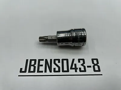 Snap-on Tools 2019 3/8  Drive T45 Stubby Torx Bit Chrome Socket Driver FTX45SE • $24.95