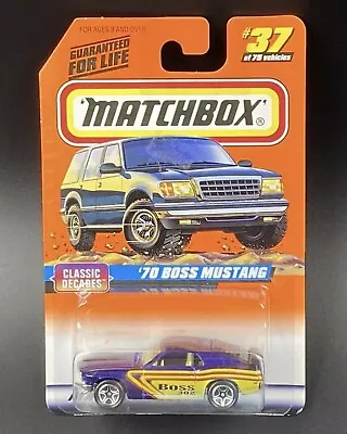 Matchbox Blue ’70 Ford Mustang Boss • $4.55