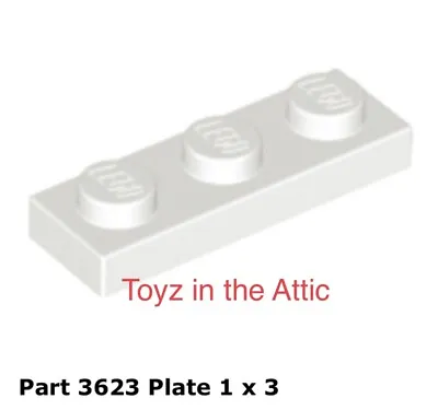 Lego 1x 3623 White Plate 1 X 3 6848 • $5.11