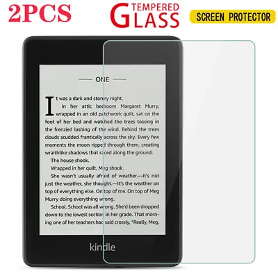2x Tempered Glass Screen Protector For Amazon Kindle Paperwhite 1 2 3 4 11th Gen • $13.99