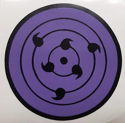 Sasuke Uchiha Rinnegan Eye Naruto Sticker Vinyl Decal Windows/Laptop Waterproof! • $3.50