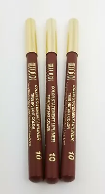 Lot Of 3 Milani Color Statement True Instant Color Lipliner #10 Cocoa • $14.95