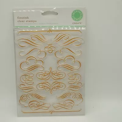 Martha Stewart Rubber Cling Stamps NIP NEW Junk Journals Flourishes MA331009 • $6