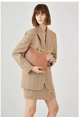 $149.50 • Buy Oroton Coco Clutch Bag Tote Brand New #Pecan Leather