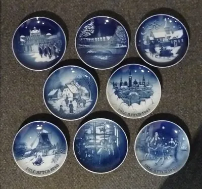 Lot Of 8 Different Bing & Grondahl B&G Christmas Plates 1990-1999 • $24.50
