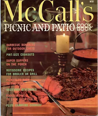 Vintage McCalls Cookbook Collection Picnic And Patio Recipes Magazine 1974 M18 • $12