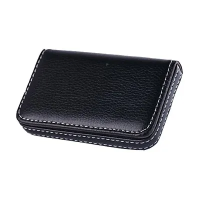 PU Leather Business Card Holder - Professional Pocket Wallet W Magnetic Closure • $7.40