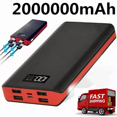 2000000mAh Power Bank 4USB Batery Portable Charger Fast Carging For Cell Phone • £16.99