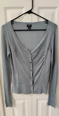 Mossimo Women's Light Blue Long Sleeve Button Front Rayon Cardigan XSmall • $9.99