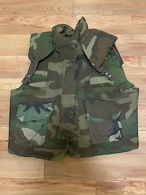 US Army Camo Body Armor Fragmentation Protective Vest Ground Troops Size Large • $175